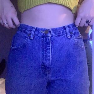 Blue mom jeans